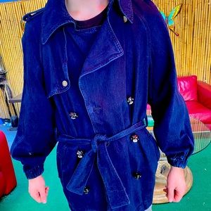 Lanvin Loves Acne-Denim / Jeans Trench Coat